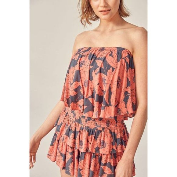 Mustard Seed size small ALWAYS DREAMING FLORAL (HIDDEN ROMPER!) - Picture 2 of 8